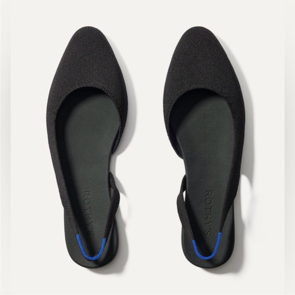 Rothy's The Almond Sling Back Black Size 8 1/2 US